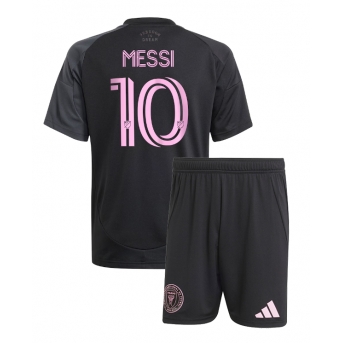 Billige Fotballdrakt Inter Miami Lionel Messi #10 Replika Bortedraktsett Barn 2025-26 Kortermet (med bukser)